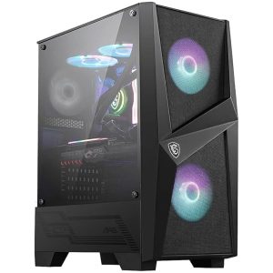 MSI MAG FORGE 100R Mid Tower ATX Gaming Case Vidrio Templado RGB
