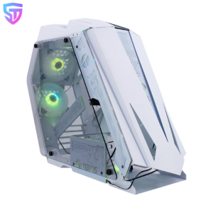 Case gamer TEROS TE-1316G, Mid Tower, USB 3.0  USB 2.0, audio, ventilador ARGB, blanco